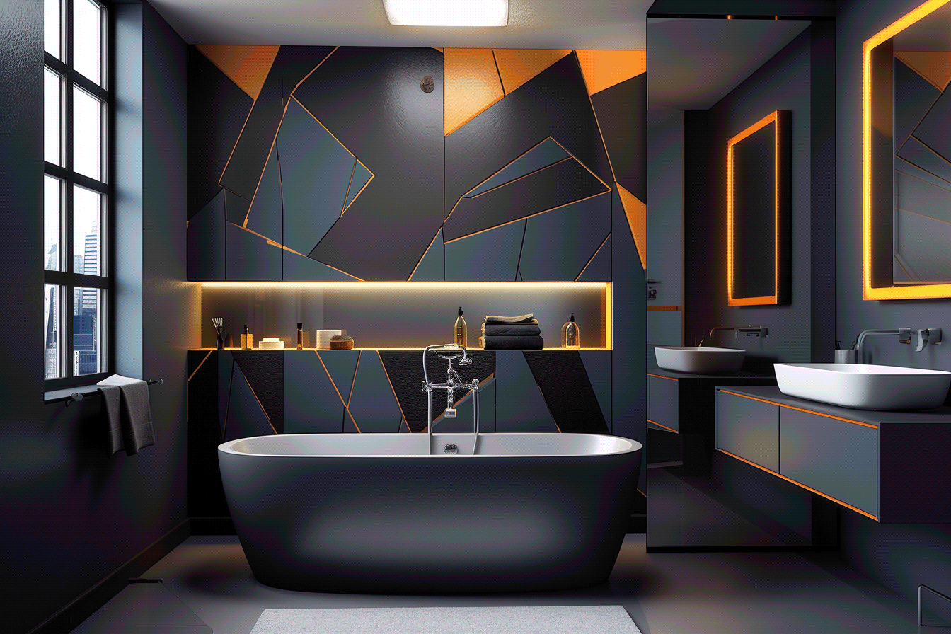 豪华浴室翻新丨AI Creative Interiors (AICI)-6