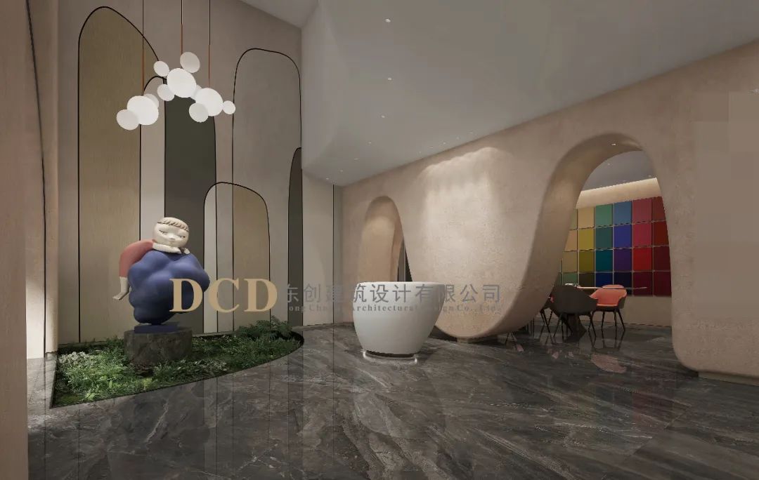 顺德涂料展厅 | 云朵上的女孩,梦幻空间-35