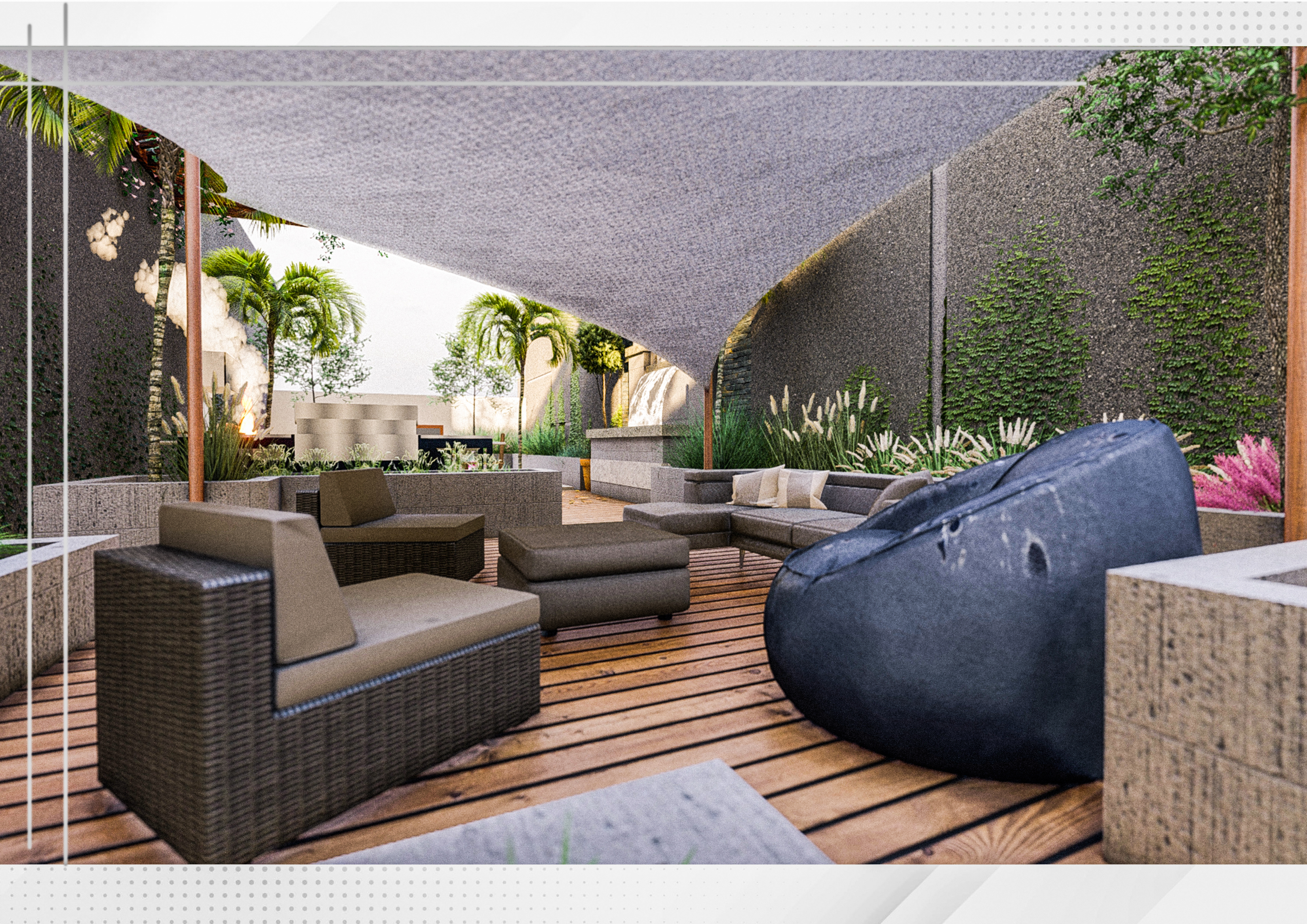 沙特阿拉伯现代别墅花园设计丨沙特阿拉伯-16