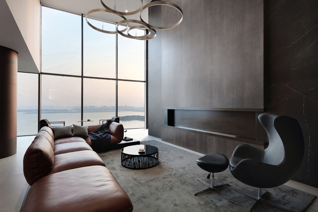 苏州玲珑湾 520m²顶级湖景复式丨中国苏州丨石木空间建筑设计-15