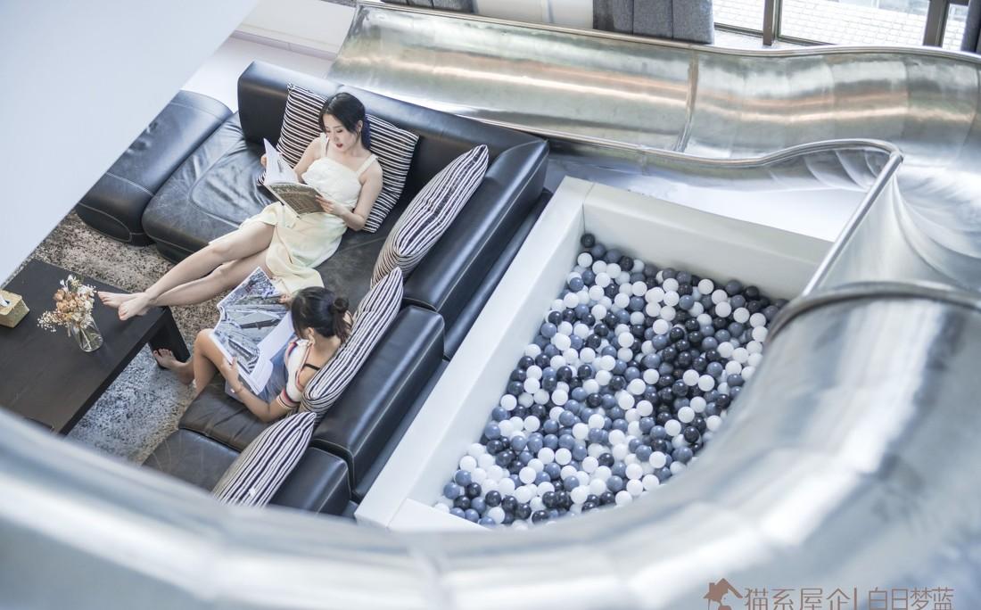 城市中心复式“游乐场” | 亲子空间设计与改造-17