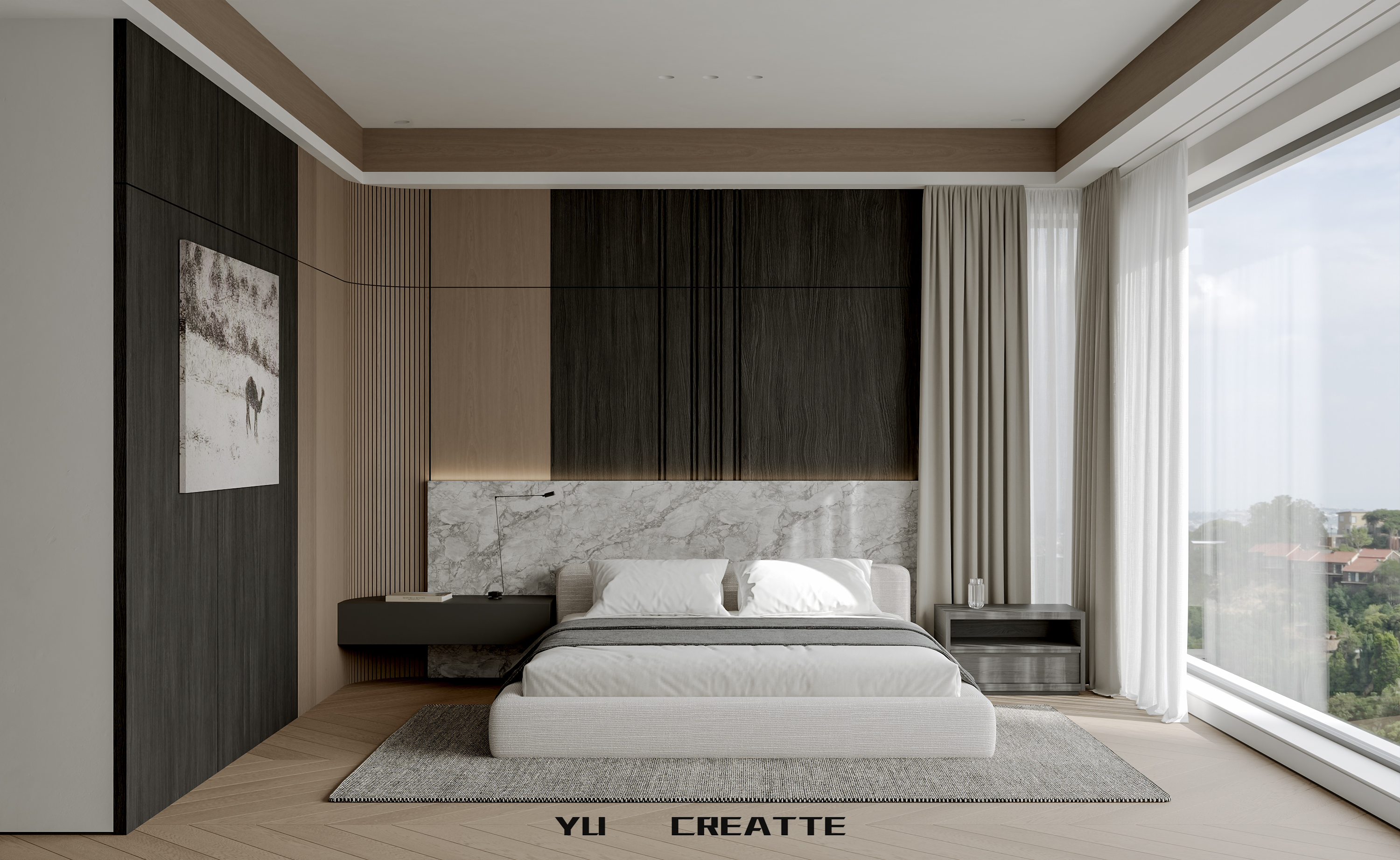 意式极简客餐厅主人房丨近期表现-17