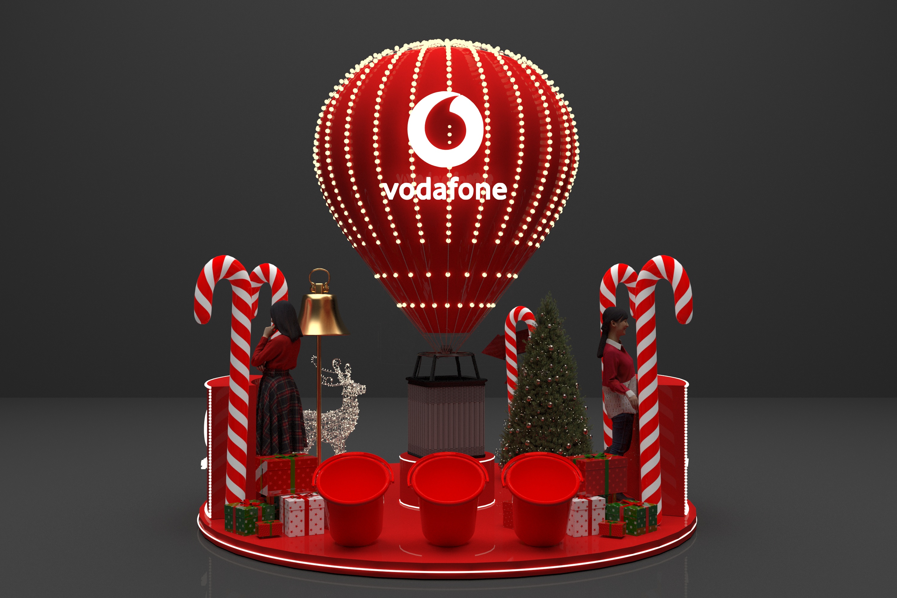 沃达丰圣诞展位丨GHOUL design studio-3