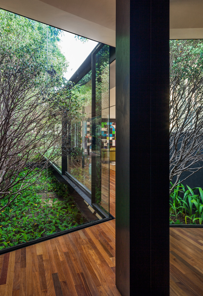 巴西圣保罗花园城市社区木钢玻亭子-40