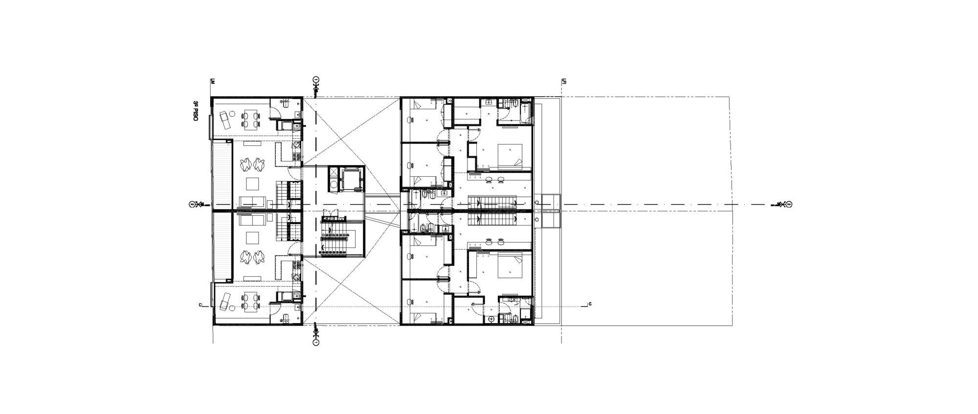 阿根廷双宅设计 | 混凝土结构与开放流通系统-22