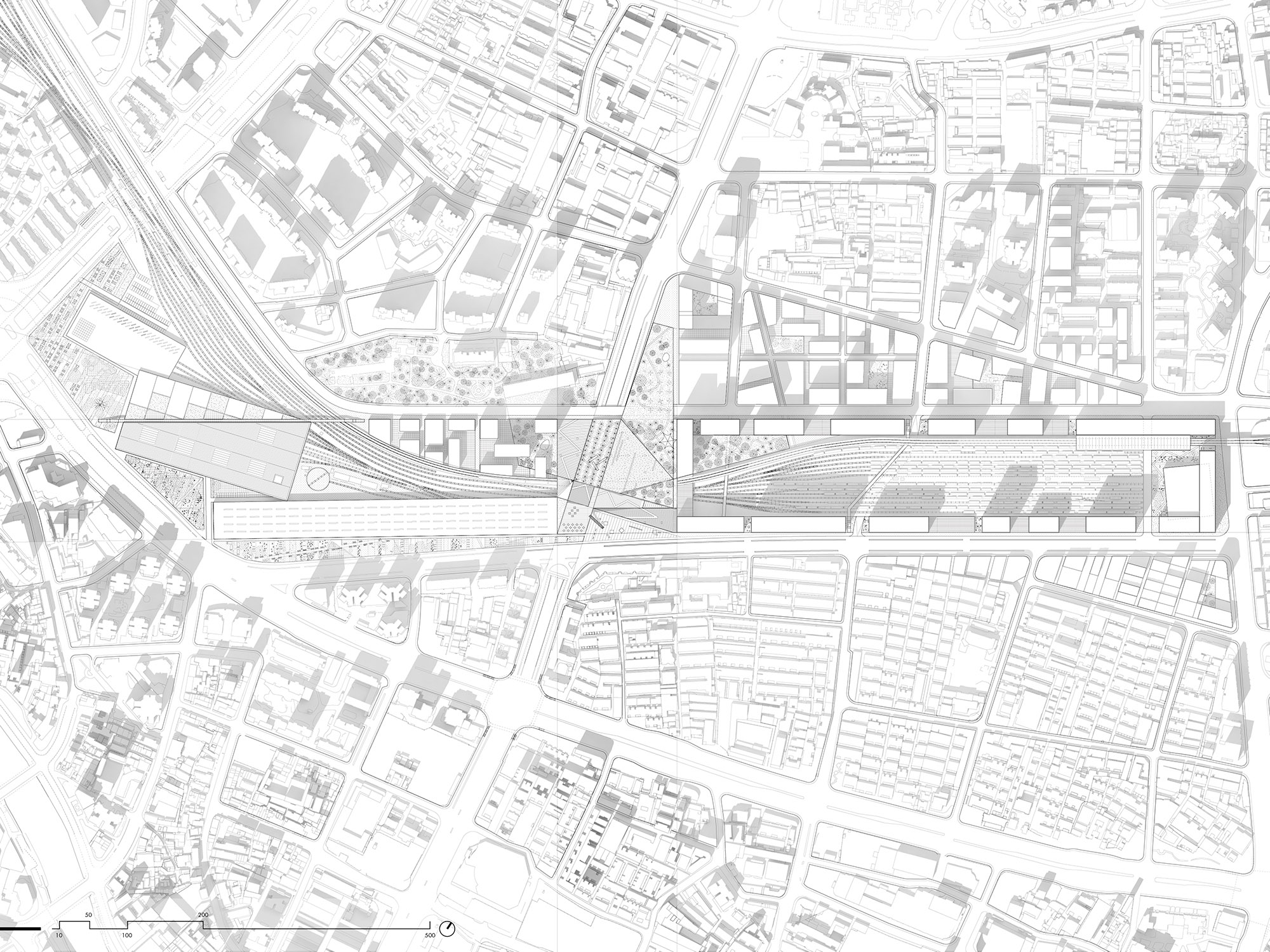 铁路上海站地区城市设计大学生国际竞赛二等奖 / 麻省理工团队-21