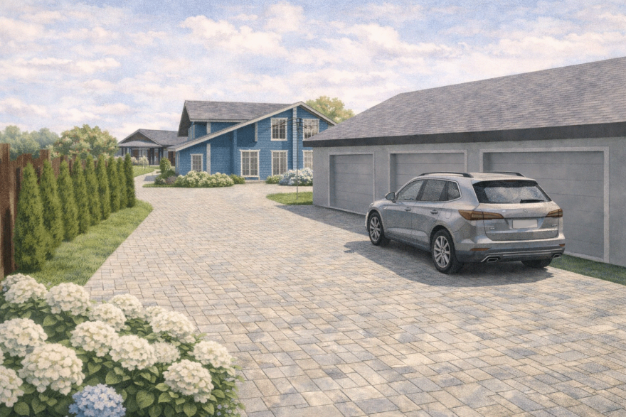 乡村蓝色小住宅周边规划设计-9