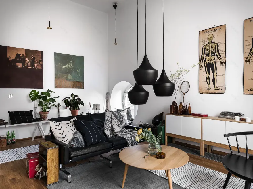 斯德哥尔摩旧厂改造 | 复古公寓的完美演绎-1