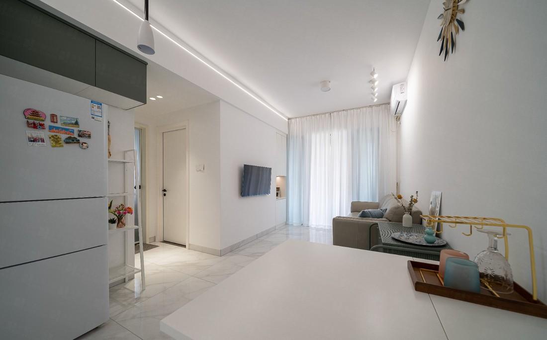 北欧马卡龙色装修 | 小空间大视觉,恰到好处的舒适与实用-9