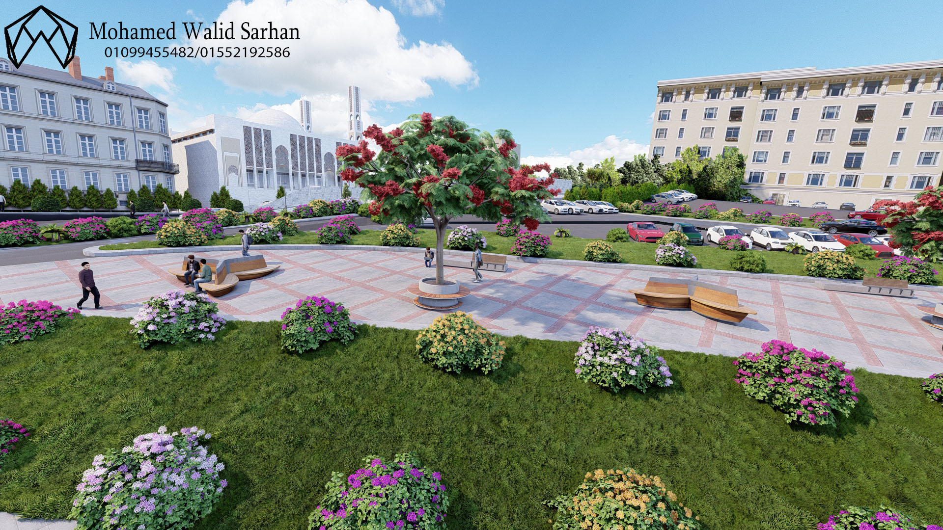 Landscape of a university in Jordan-25