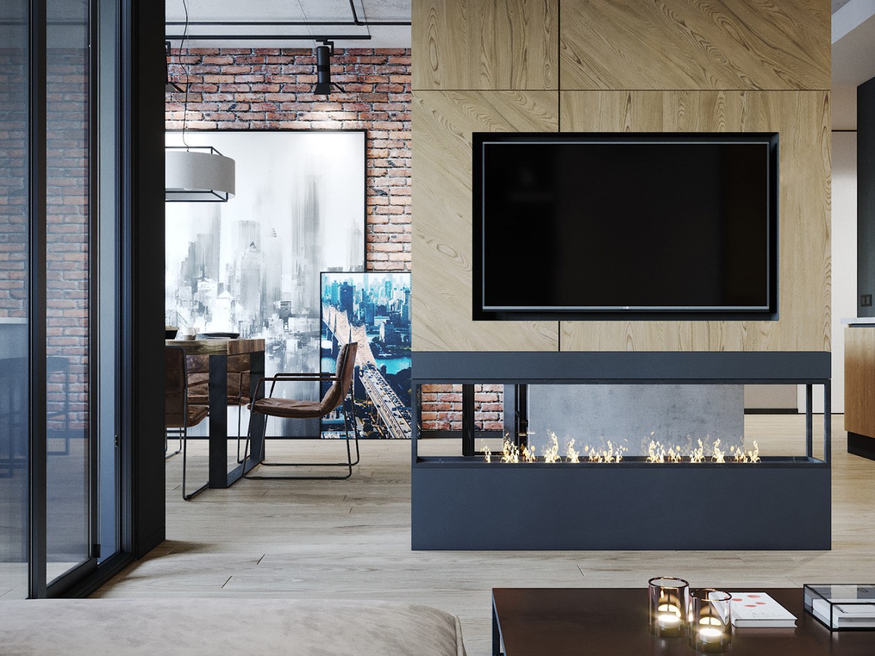 工业风小空间公寓-2