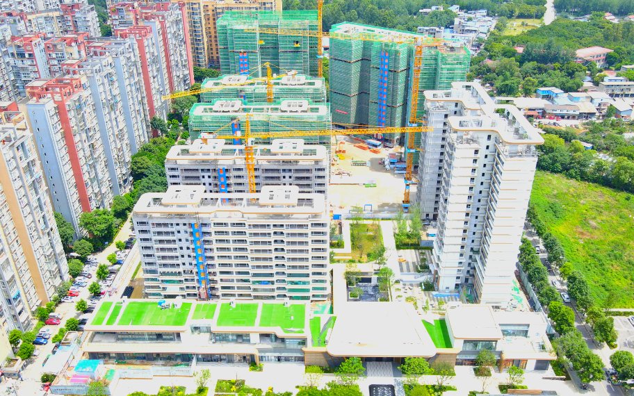 成华区东林社区住宅及商业项目主体结构全面封顶-2