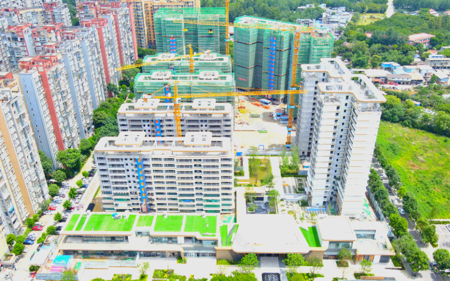 成华区东林社区住宅及商业项目主体结构全面封顶-2