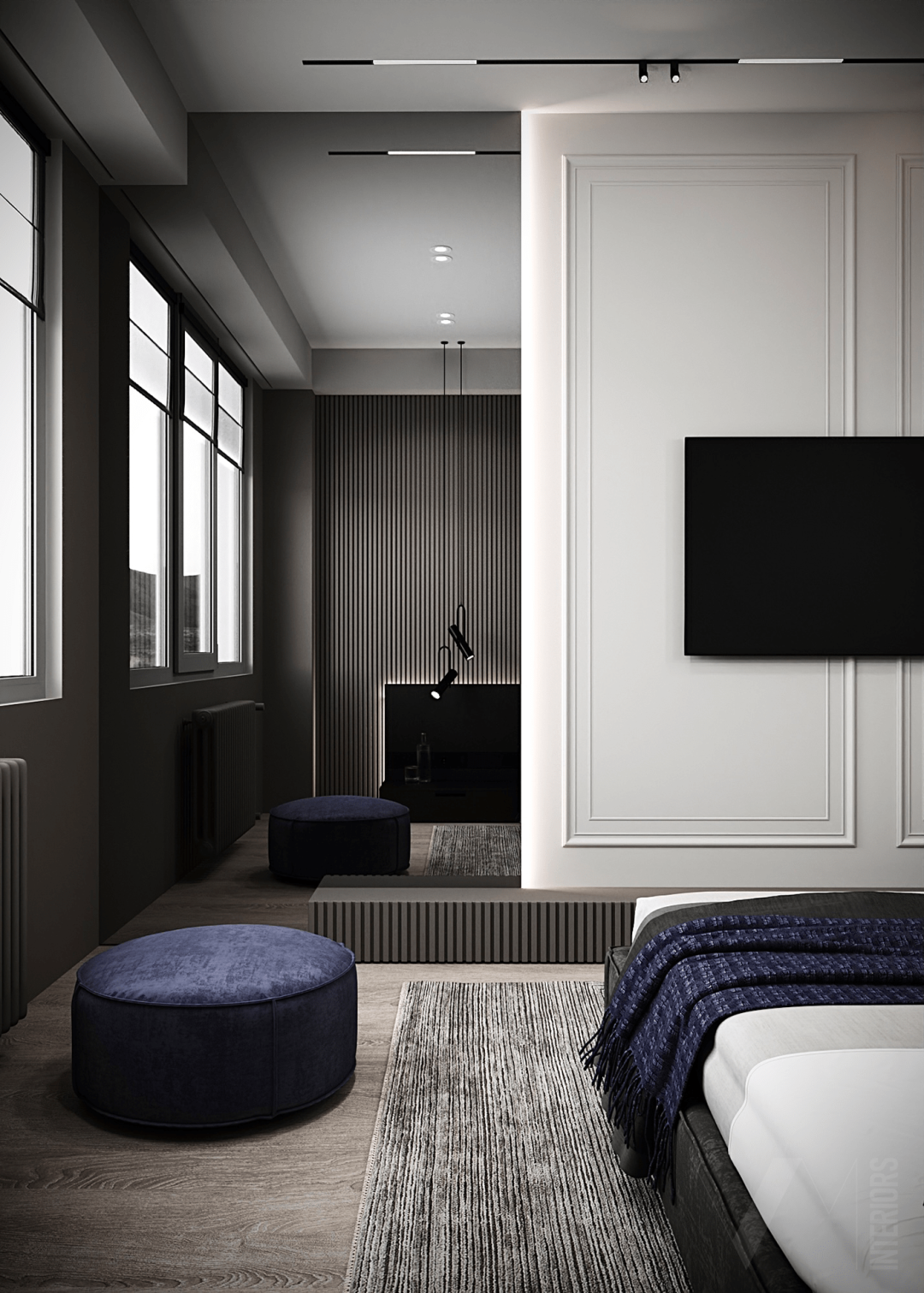 86㎡二居室公寓设计丨意大利丨意大利室内设计师Valeria Mahu-33