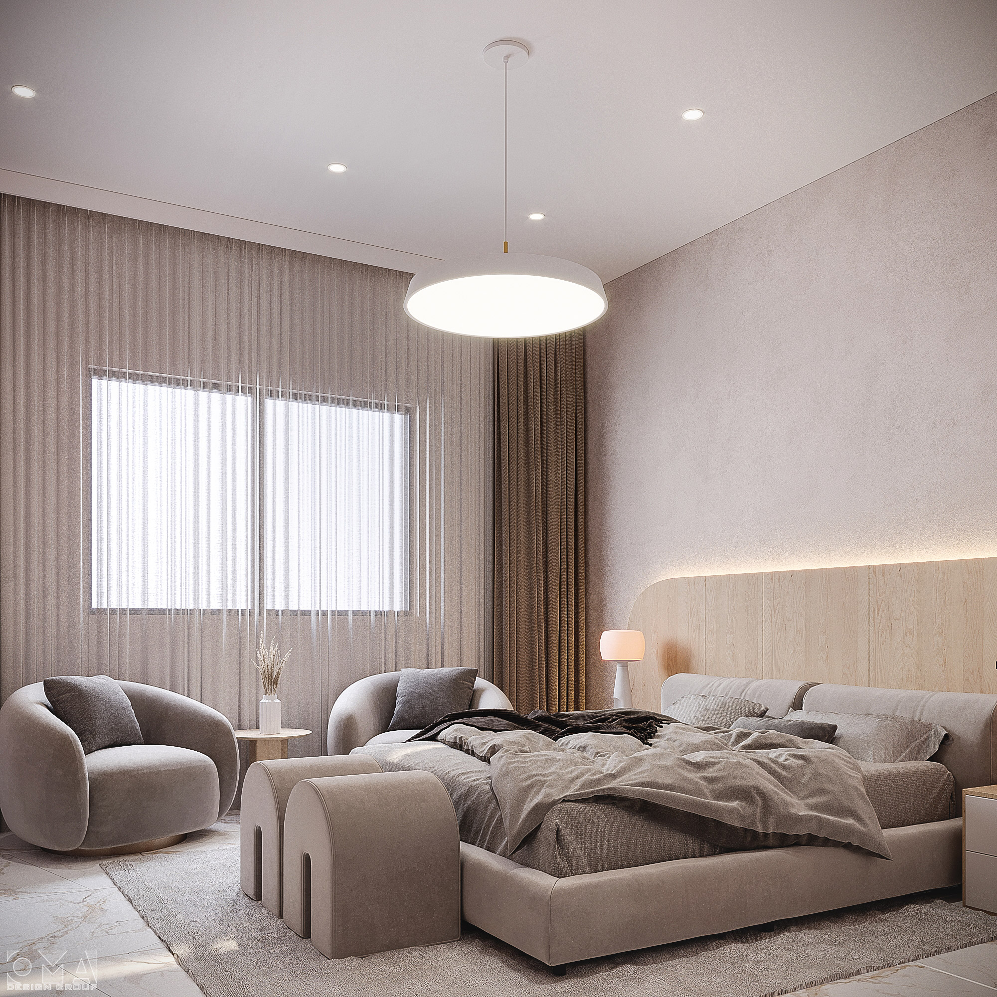 撒哈拉酒店室内设计复式套房丨沙特阿拉伯丨SPIRE-19