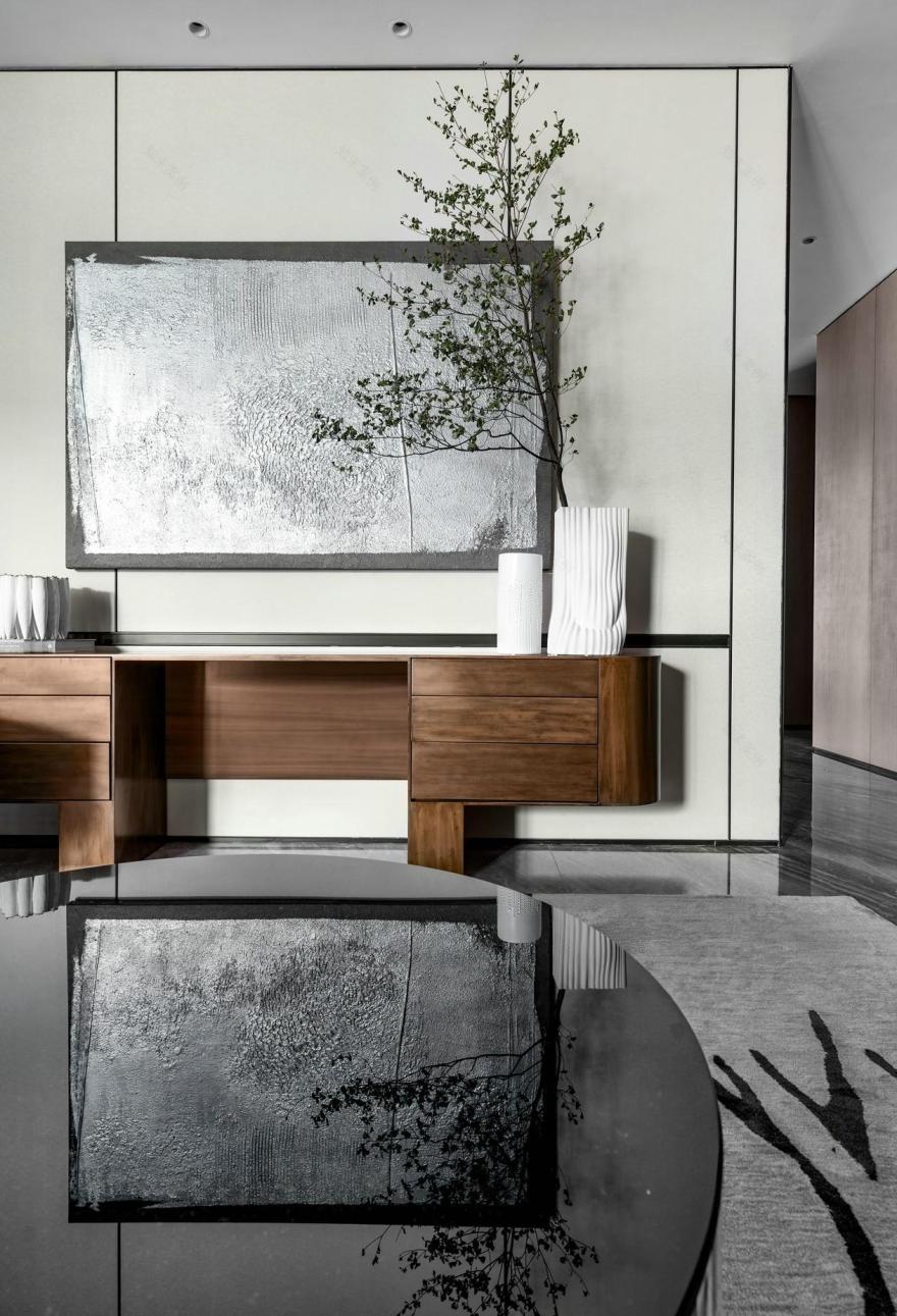 深圳前海妈湾锦尚公馆样板间丨中国深圳丨聚舍联合设计,矩阵鸣翠-11