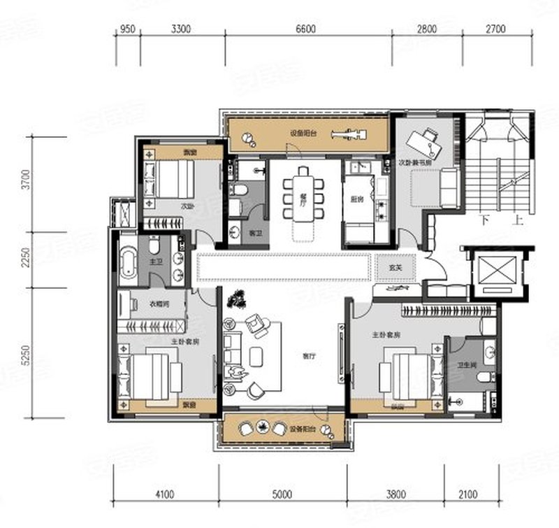 盘锦楚航装饰现代风格装修效果惊艳亮相-1