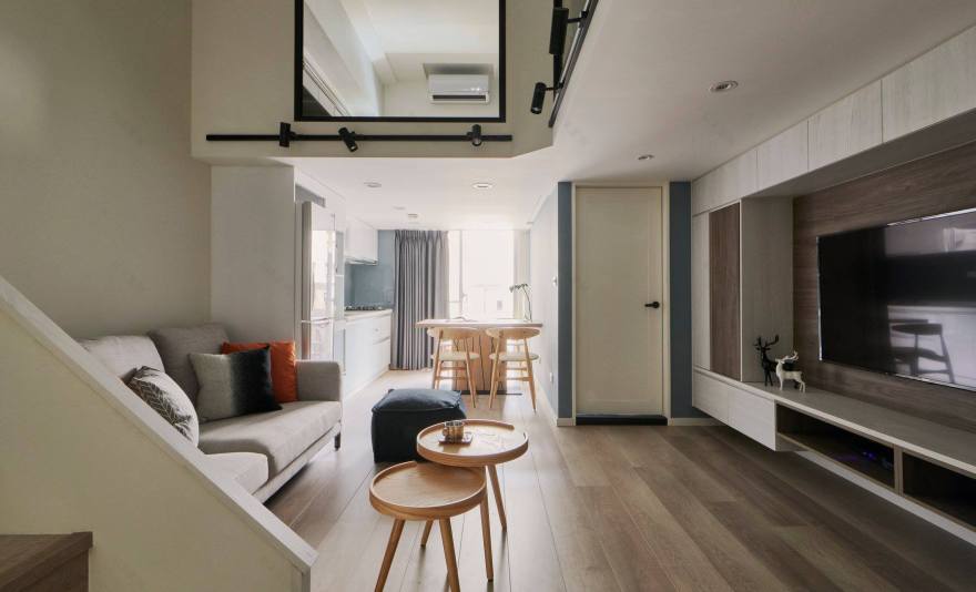 14 坪北欧风家居,一家六口舒适生活-12