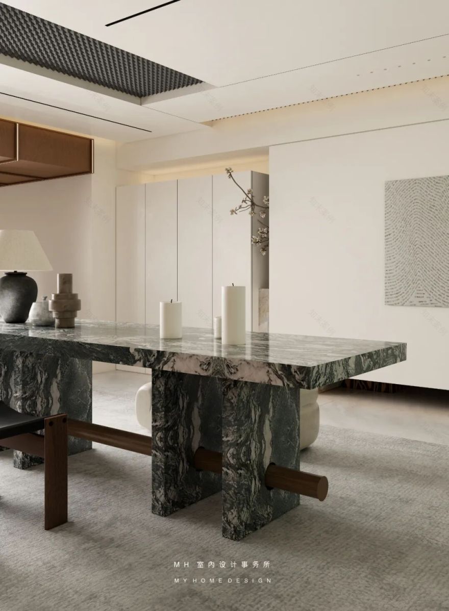 【首发】MH设计新作:自由·归属▏当代豪宅的极简艺术,让生活更有腔调-196