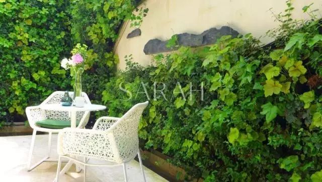 【花园荟】设计师用这面墙作了一幅画，将人从井中带上了云端~-9