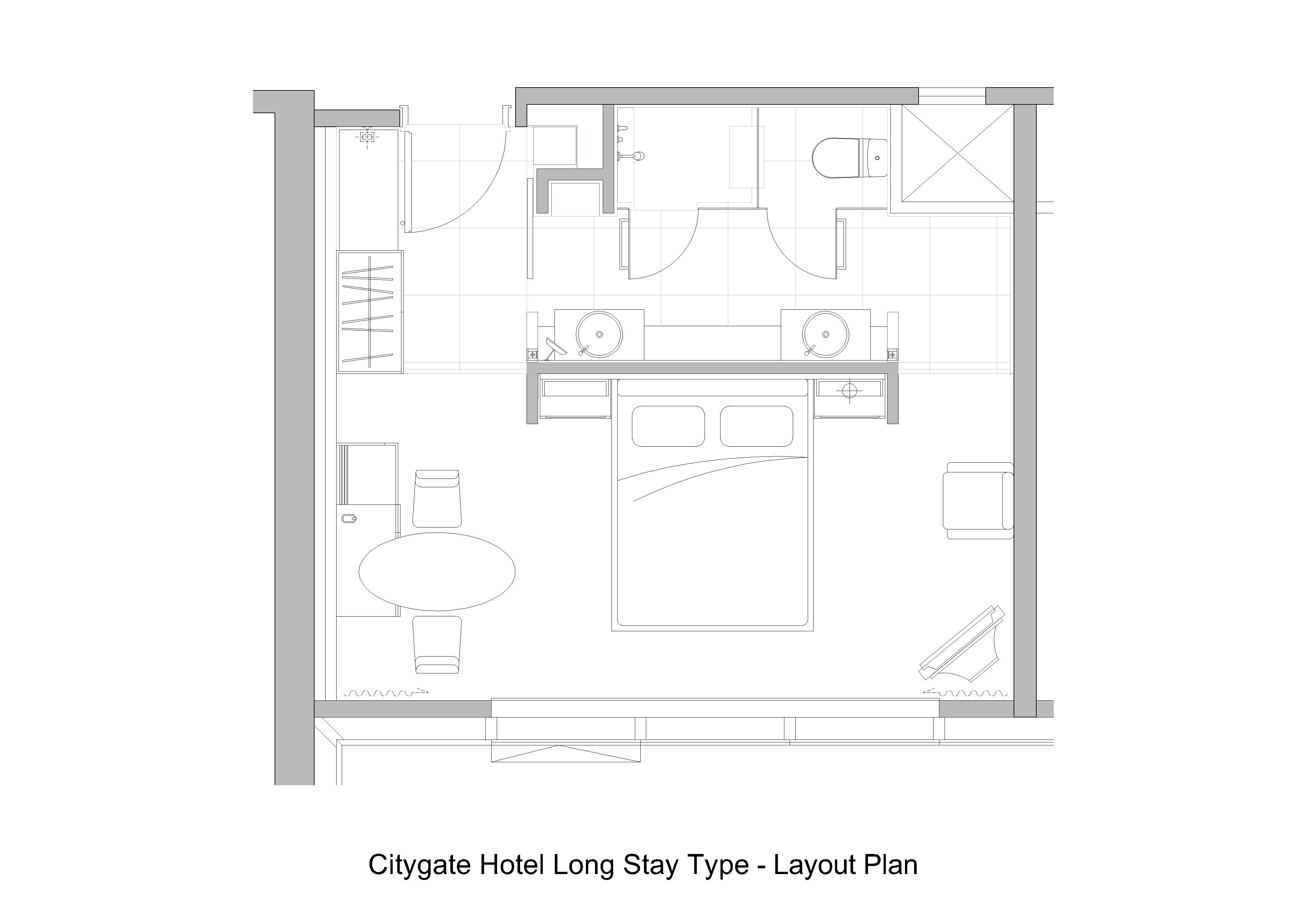 酒店丨Citygate Hotel Long Stay Type 梁志天-8