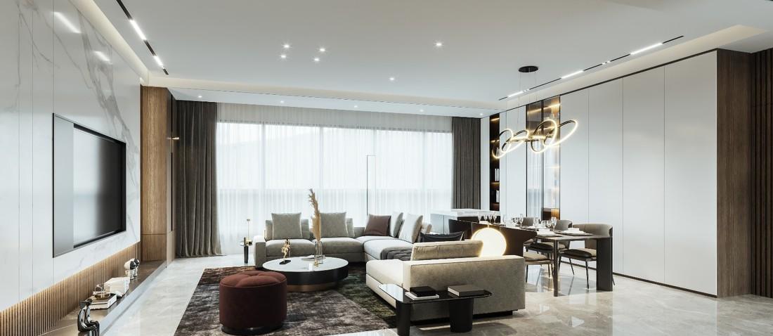 成都高新区蔚蓝卡地亚低调奢华室内设计丨中国成都-10