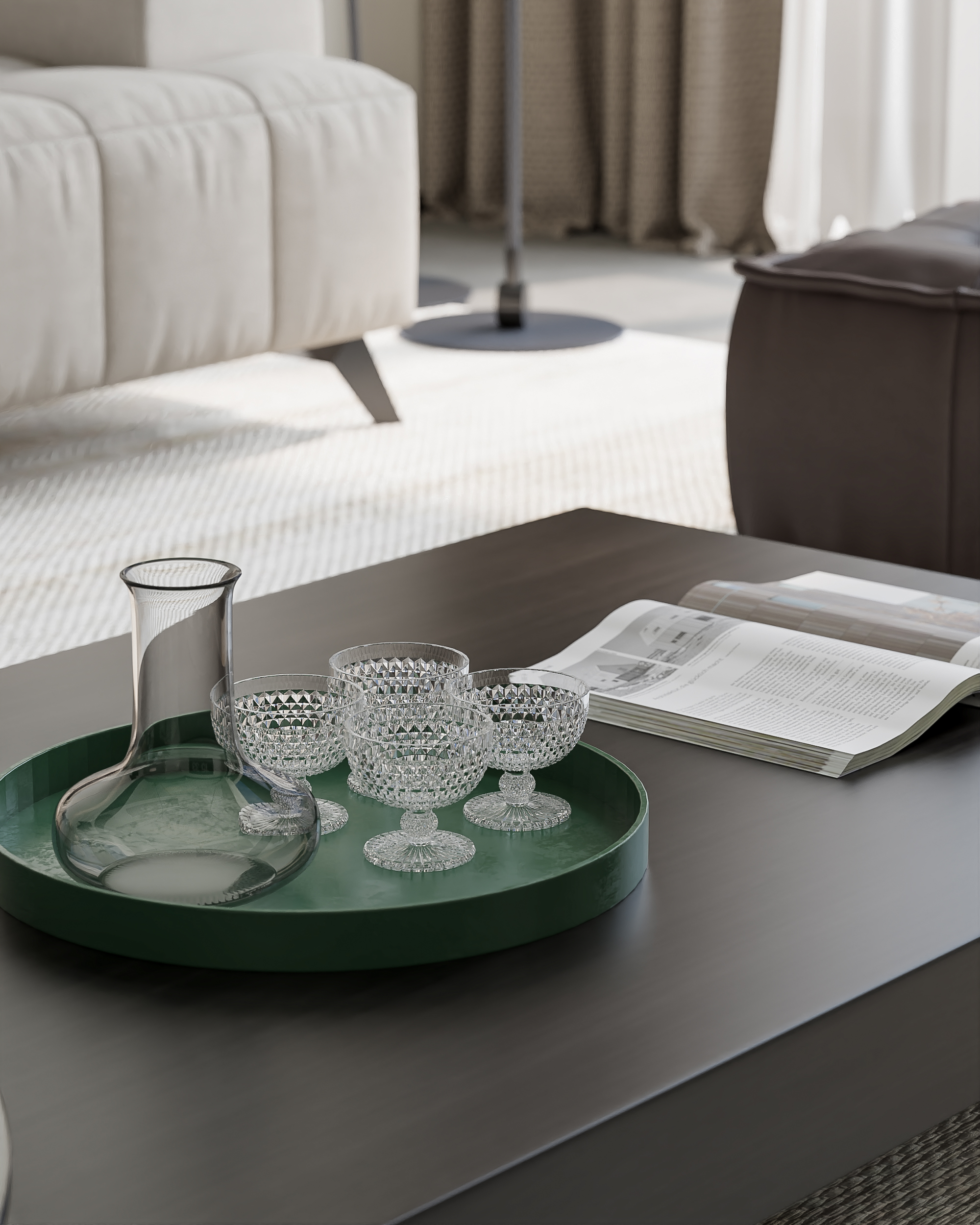 现代黑白灰客餐厅-9