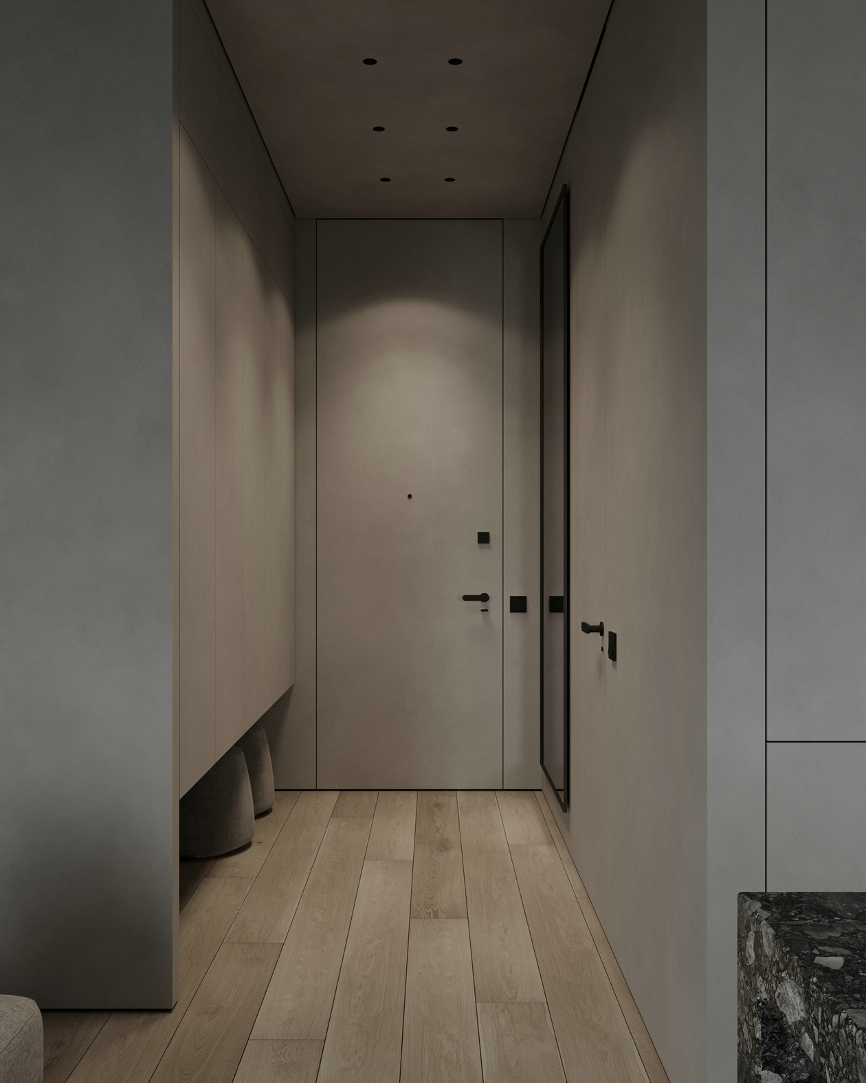 高级灰色系小空间公寓设计-0