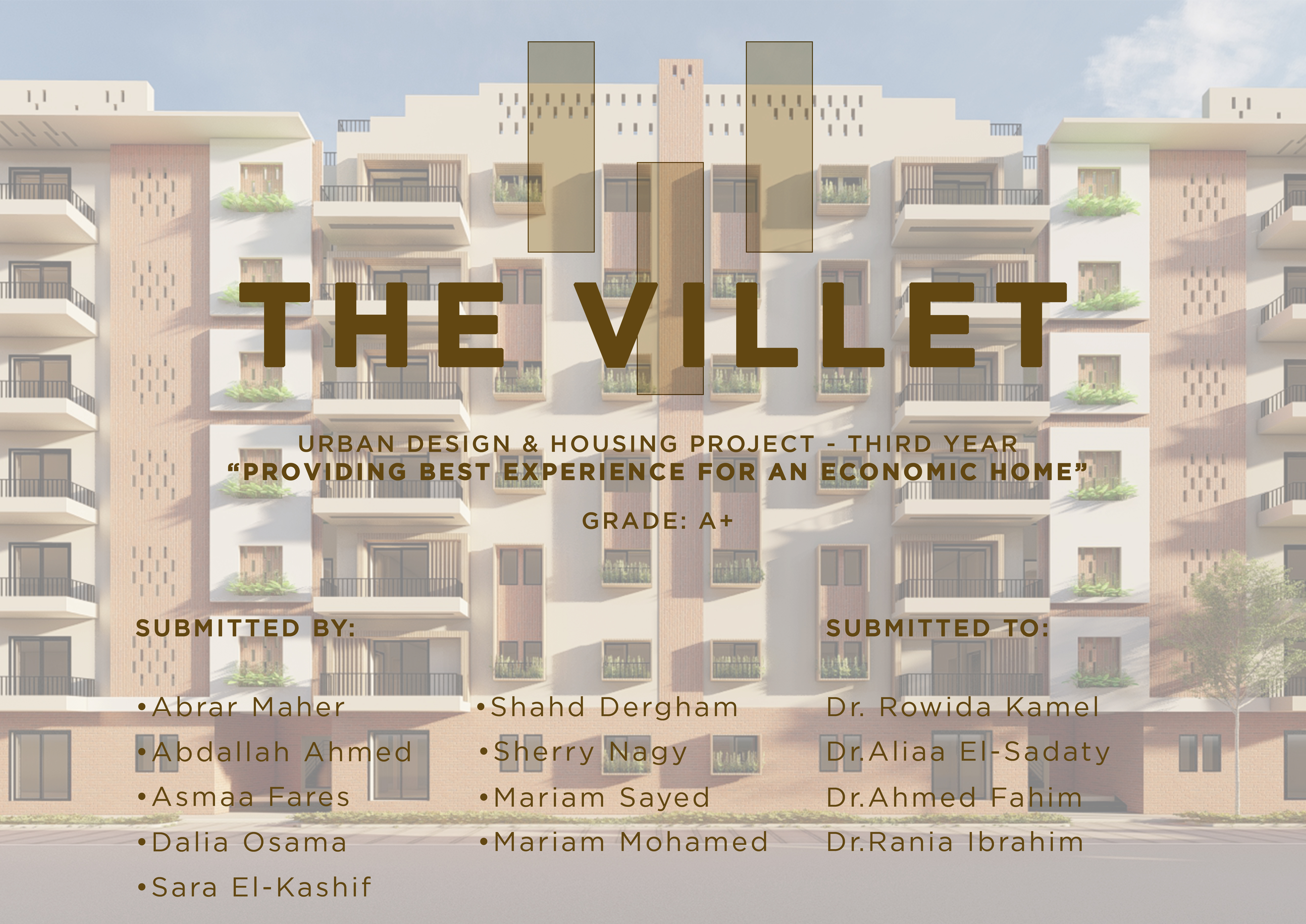 城市设计住房项目丨埃及开罗丨开罗大学建筑系三年级学生-3