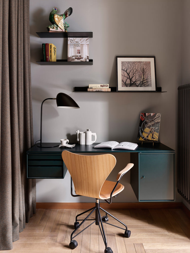 莫斯科家庭公寓设计（含独立卧室）丨俄罗斯莫斯科丨Анастасия Стенберг（阿纳斯塔西娅·斯滕贝格）-29