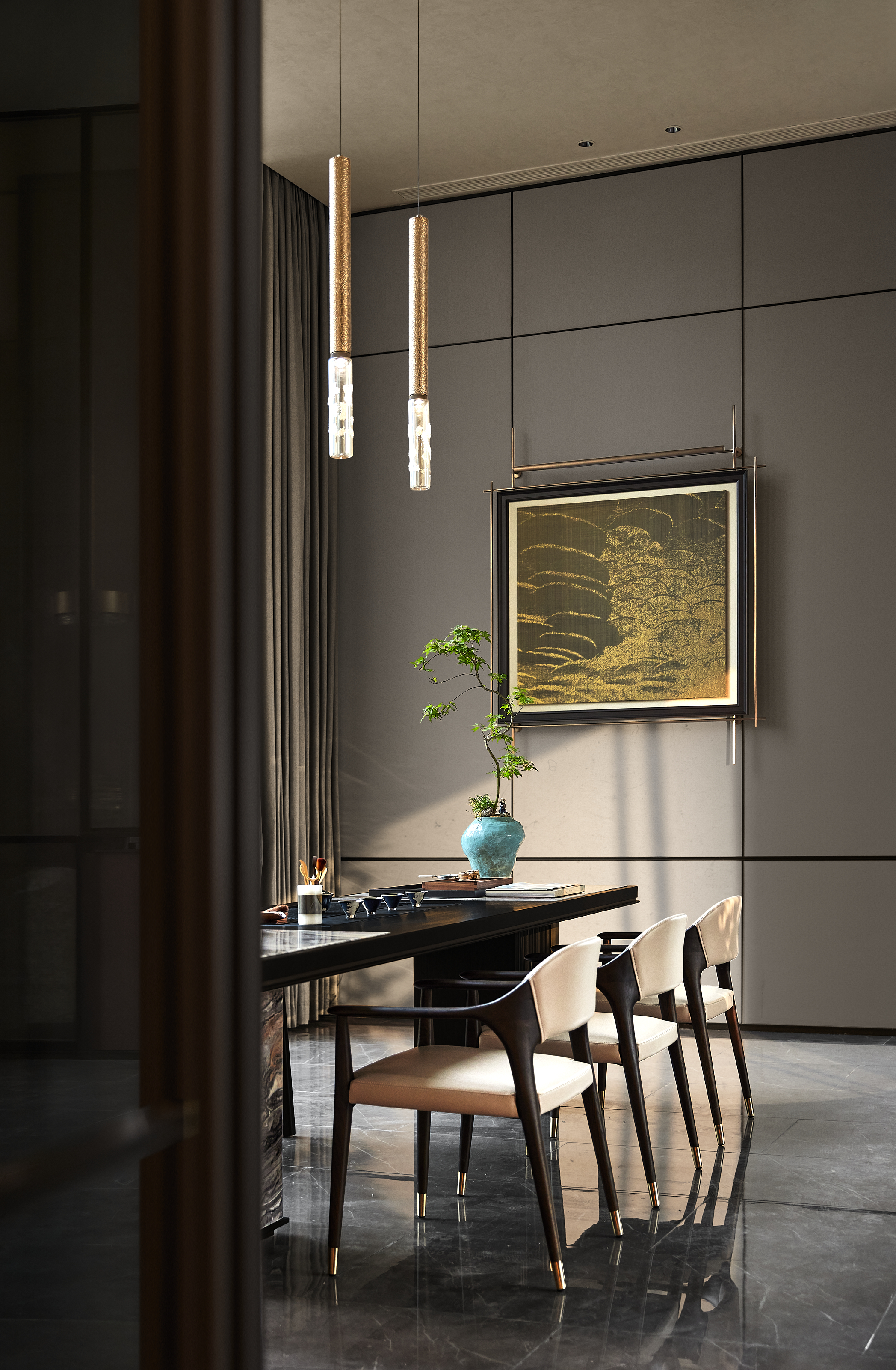 厦门建发湖畔九境架空层丨中国福建丨零次方陈设设计-16