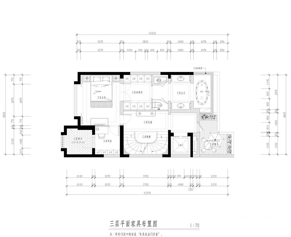 李江维出品 ▎430㎡简欧墅装，高贵典雅对称美-13