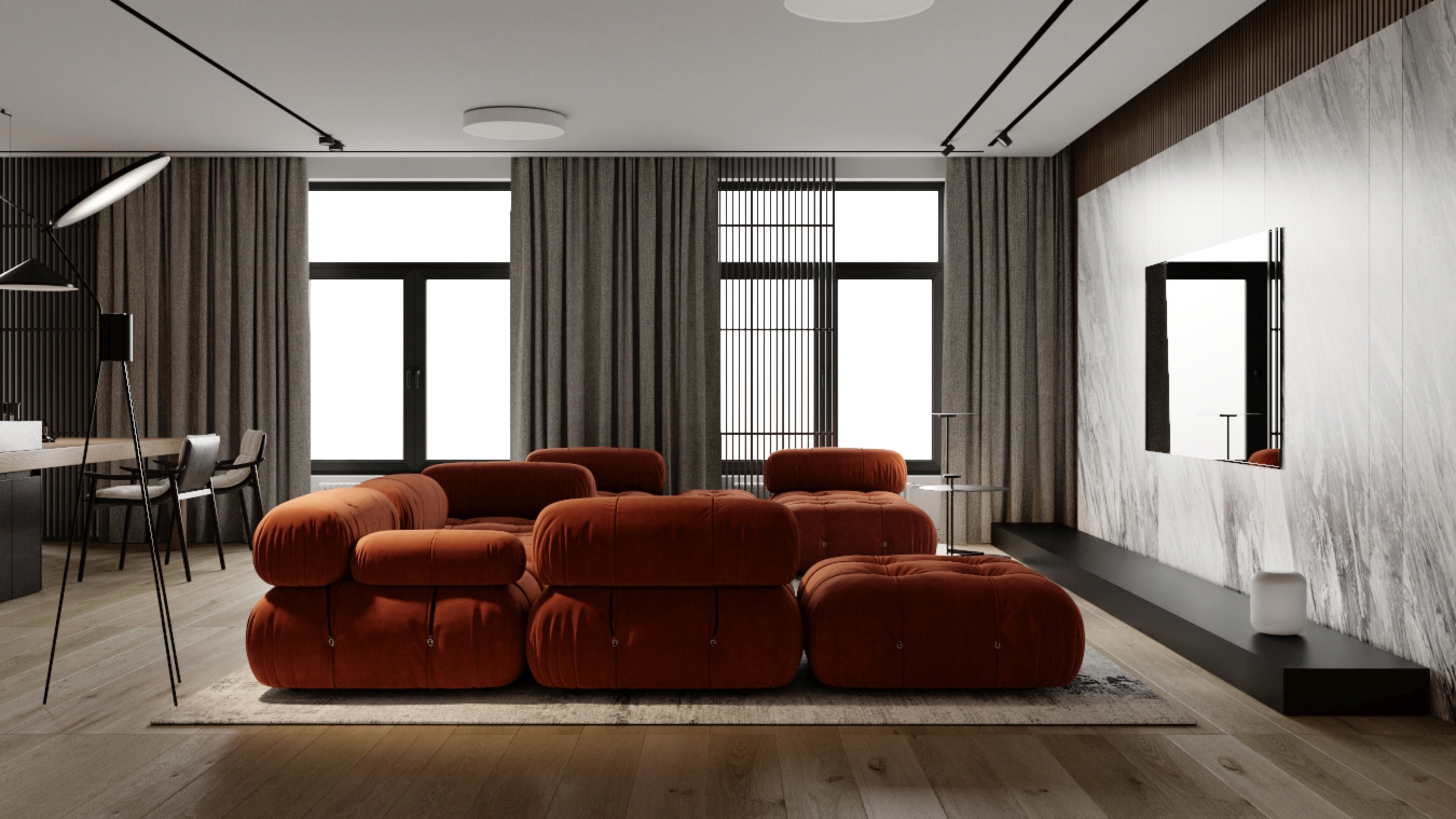 多彩现代简约，开放式空间设计！-2