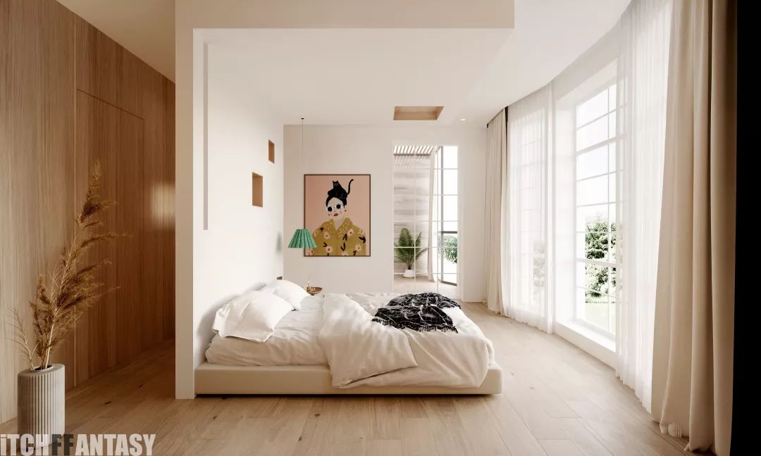 四层极简别墅，原木色温馨空间-62