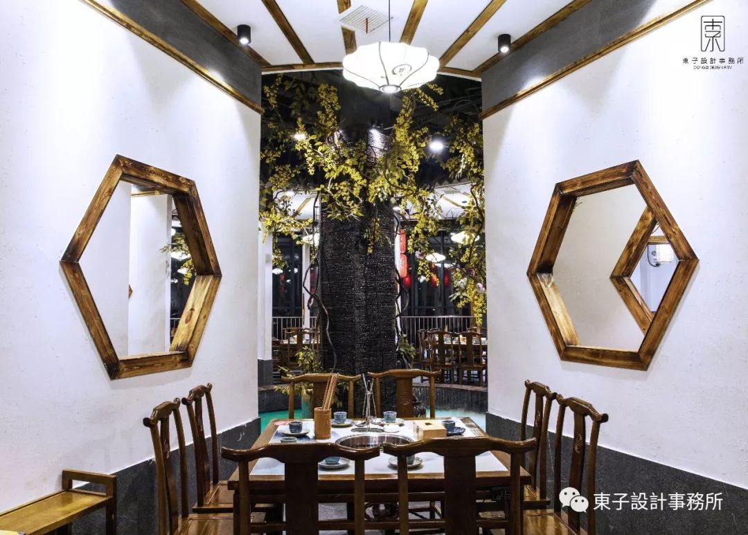 徽派水文化融入老火锅空间，打造独特用餐体验-22
