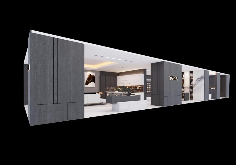 塔斯卡国际整装 | 别墅级客厅设计，材料展示区的精致魅力-0