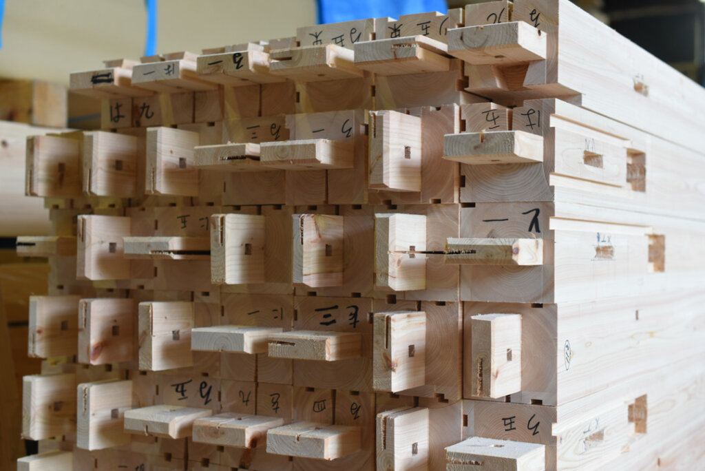 恵那の石場建て３　刻み丨水野设计室-36