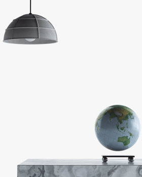 Concrete pendant lamp Leng, by Bentu Design