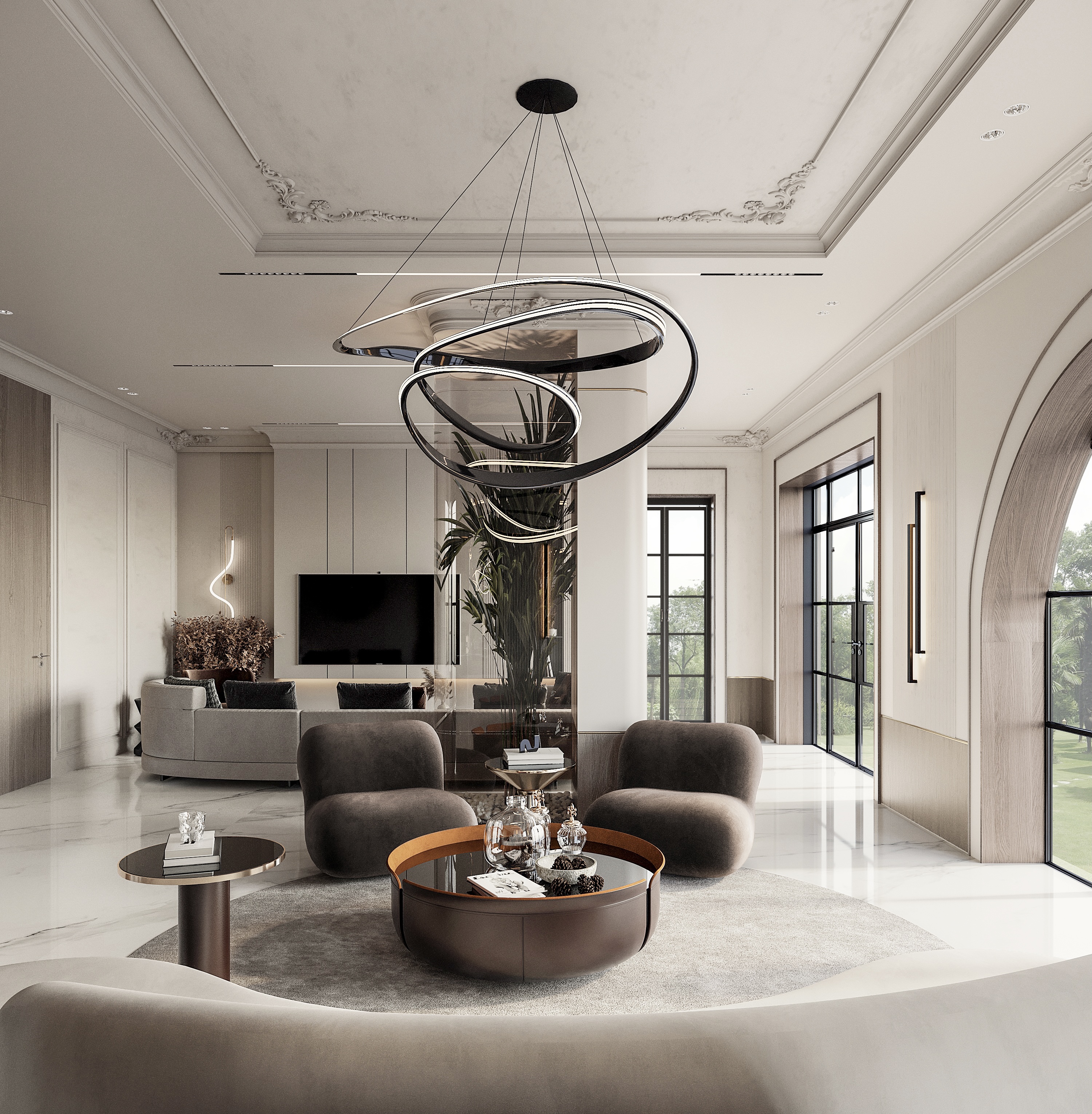 地下室客厅丨埃及开罗丨?????? design house-6