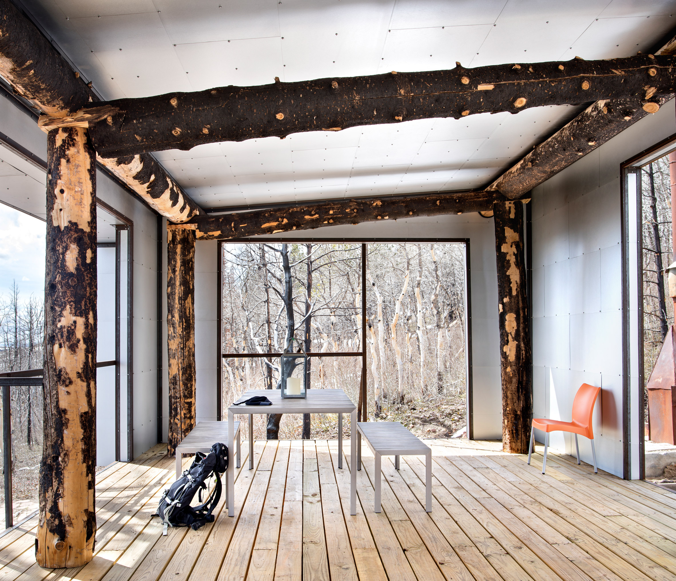 Carney Logan Burke designs cabin for fire-ravaged Wyoming mountainside-6