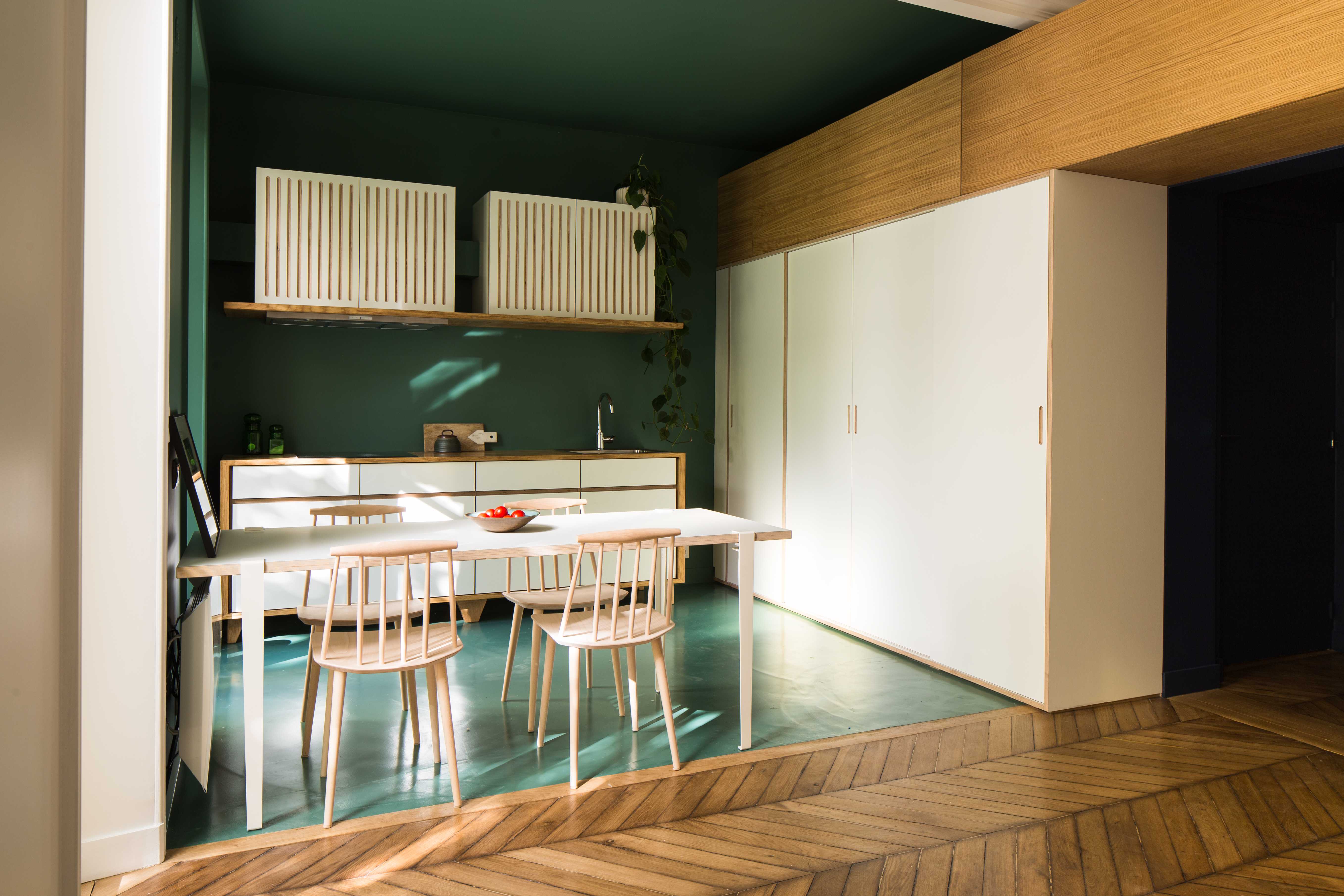 巴黎乡屋公寓翻新,巧妙利用空间-16