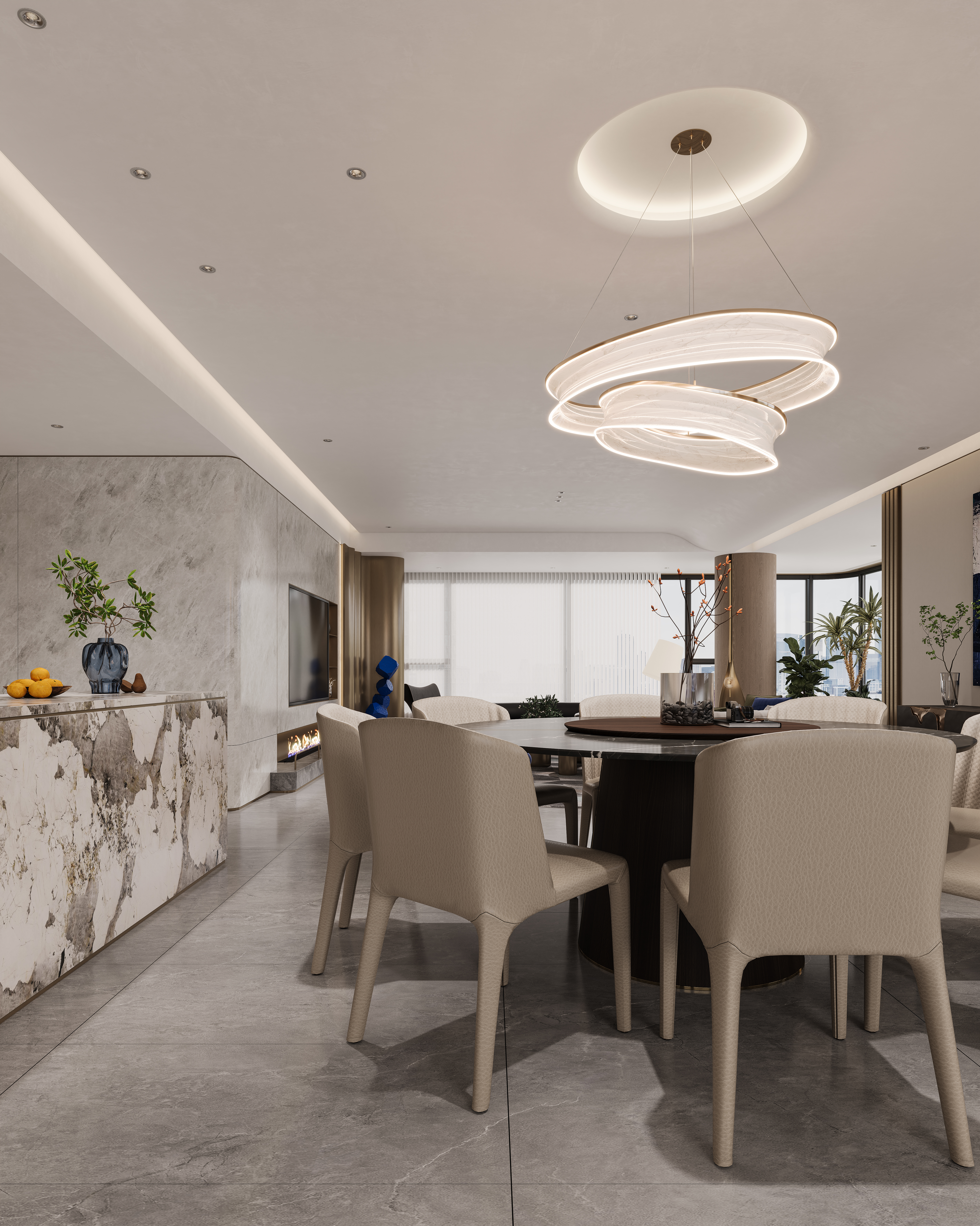 极致的现代大平层-7