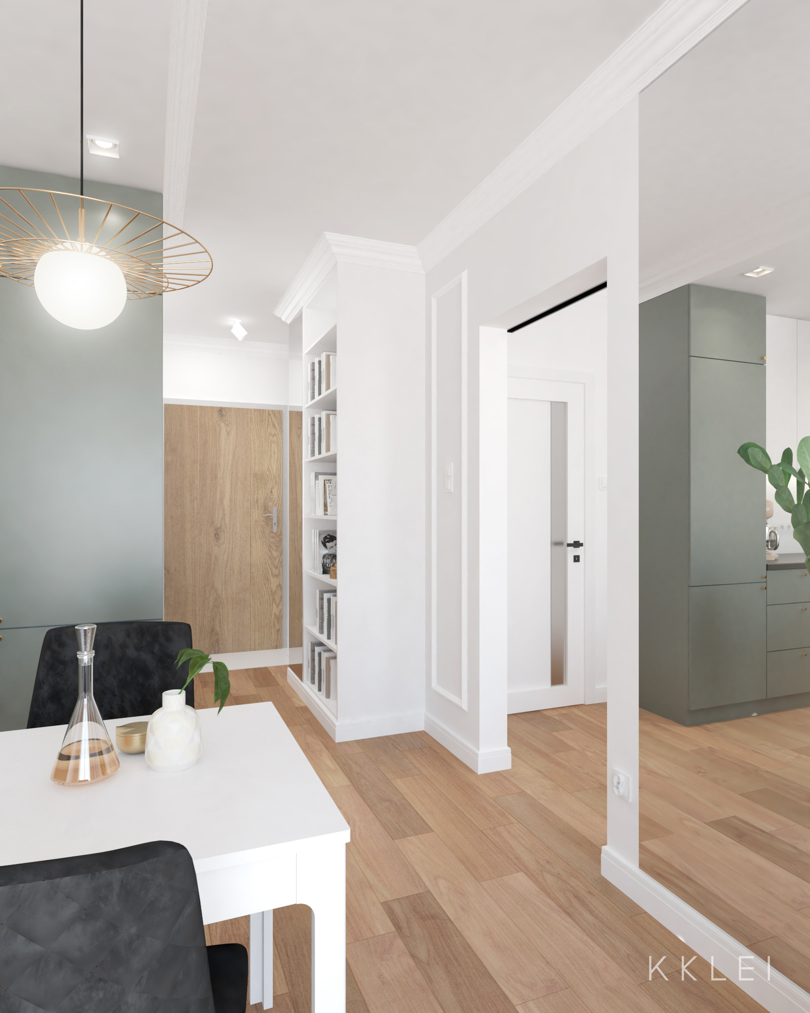 Stacja Gocławek 43 平米住宅室内设计项目丨波兰华沙-7