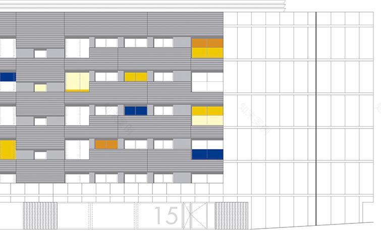 Madrid 双塔公寓 | 融入公园的城市建筑-19