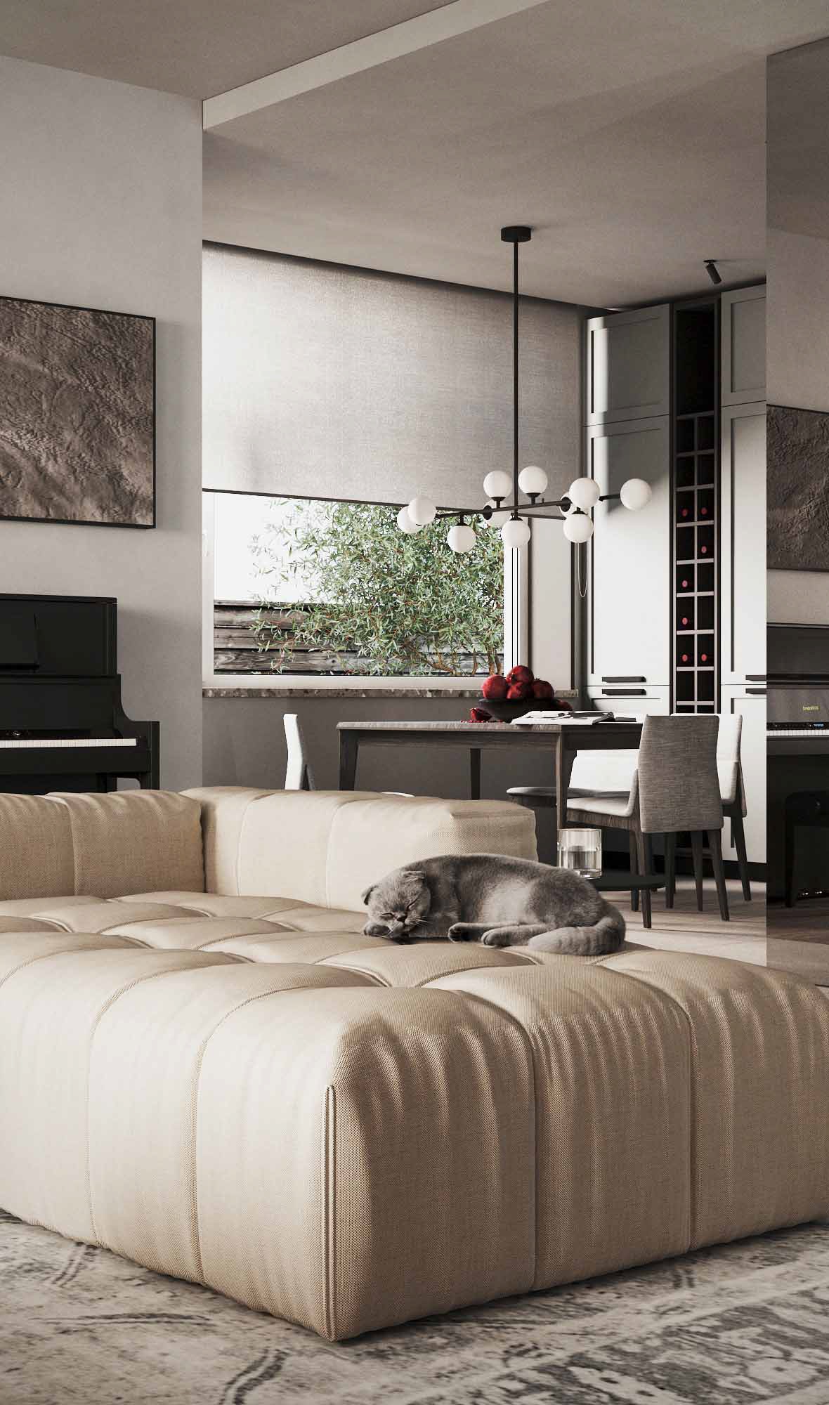 中性色系公寓设计 这细节满分！-9