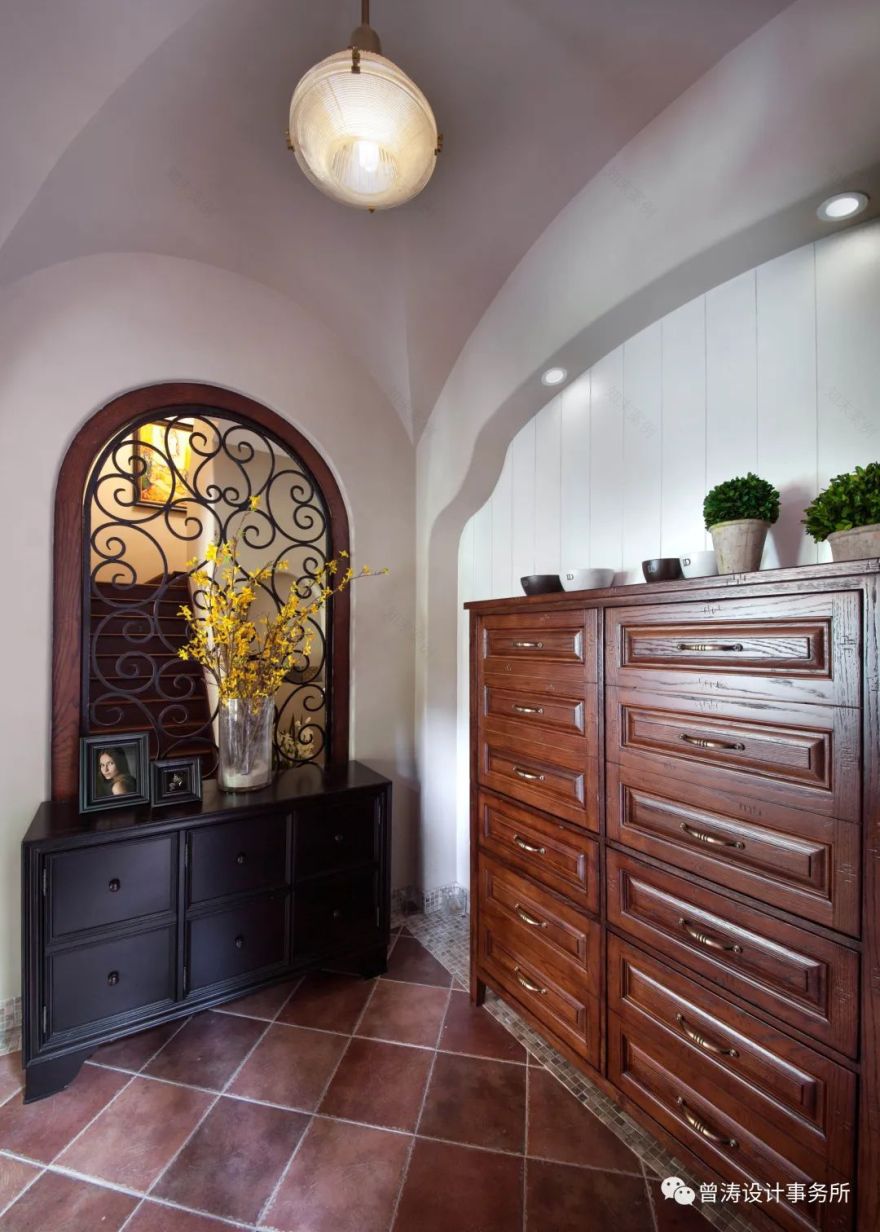 蓝湖郡花园别墅 | 美式乡村风格,光影与空间的深层对话-47