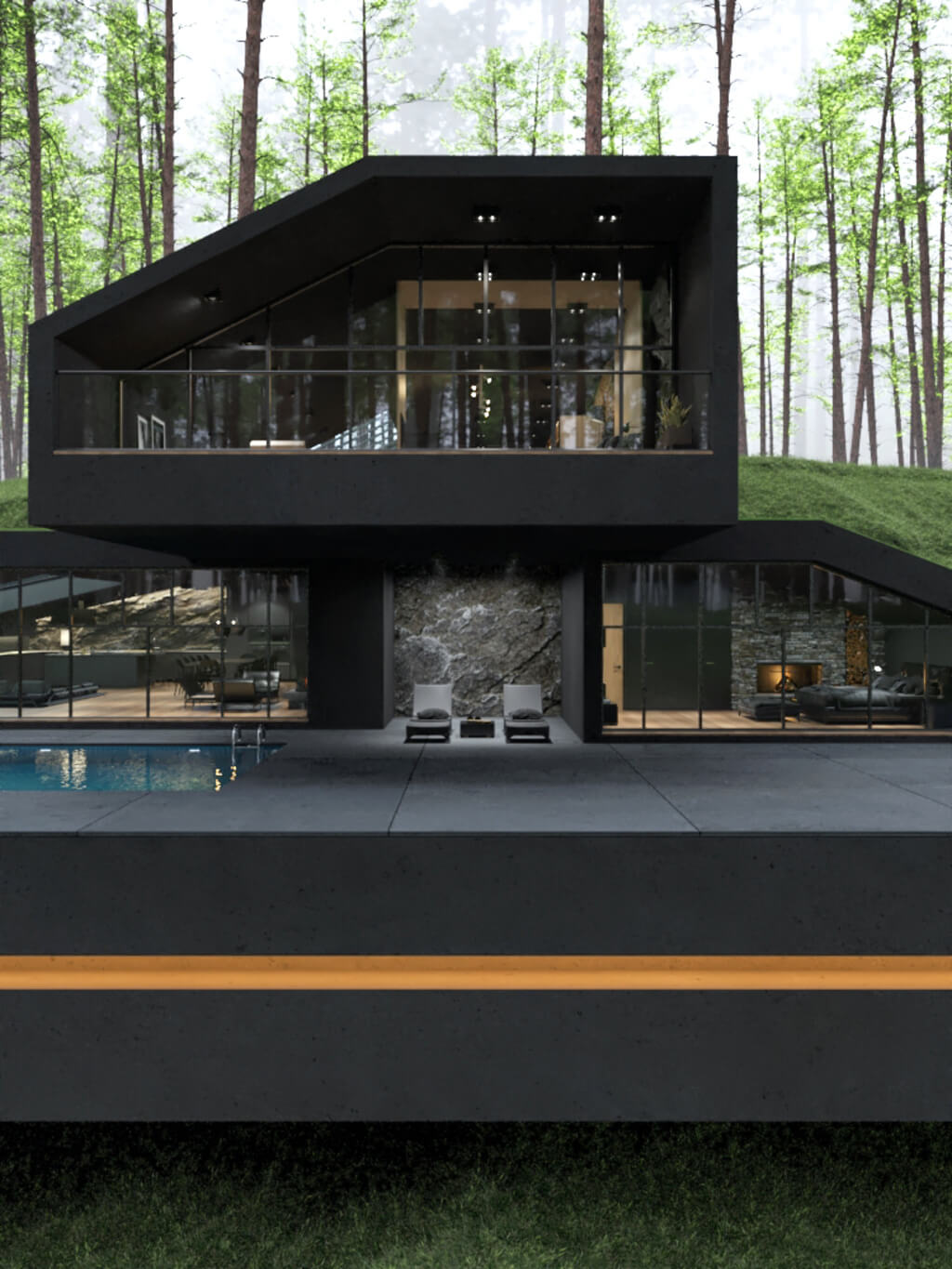 Black Villa New York（纽约黑别墅）丨美国纽约丨Atelier Reza Mohtashami-57