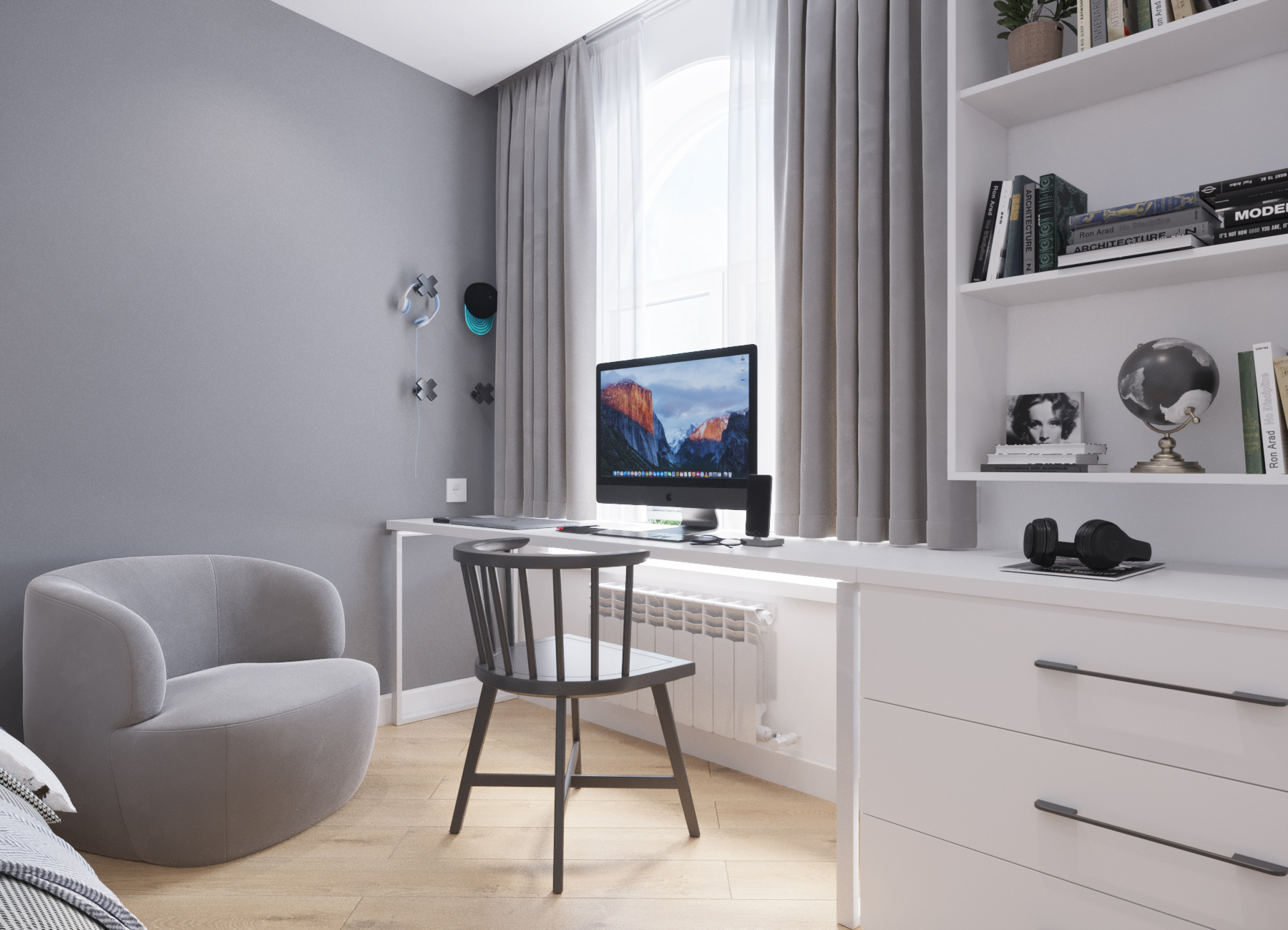 Design apartment with attic 100m2. Tashkent-39