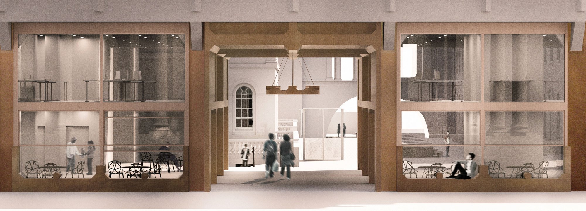 伦敦国王学院斯特兰德校区四方院重建项目丨英国伦敦丨Henley Halebrown-12