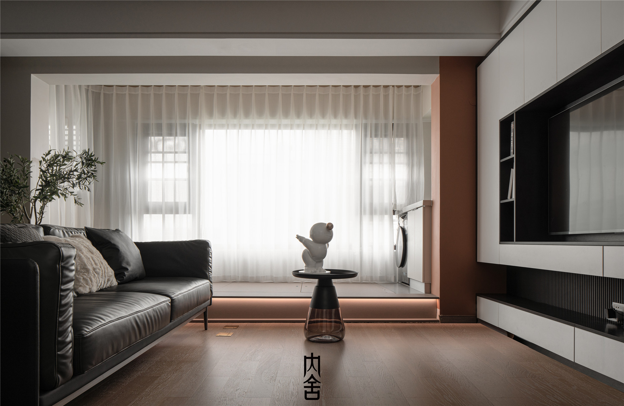 黑白灰简约住宅丨内舍软装陈书萧-10